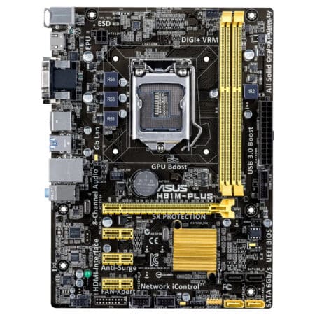 ASUS H81M-PLUS Placa Base LGA1150 Intel H81 2x DDR3 mATX